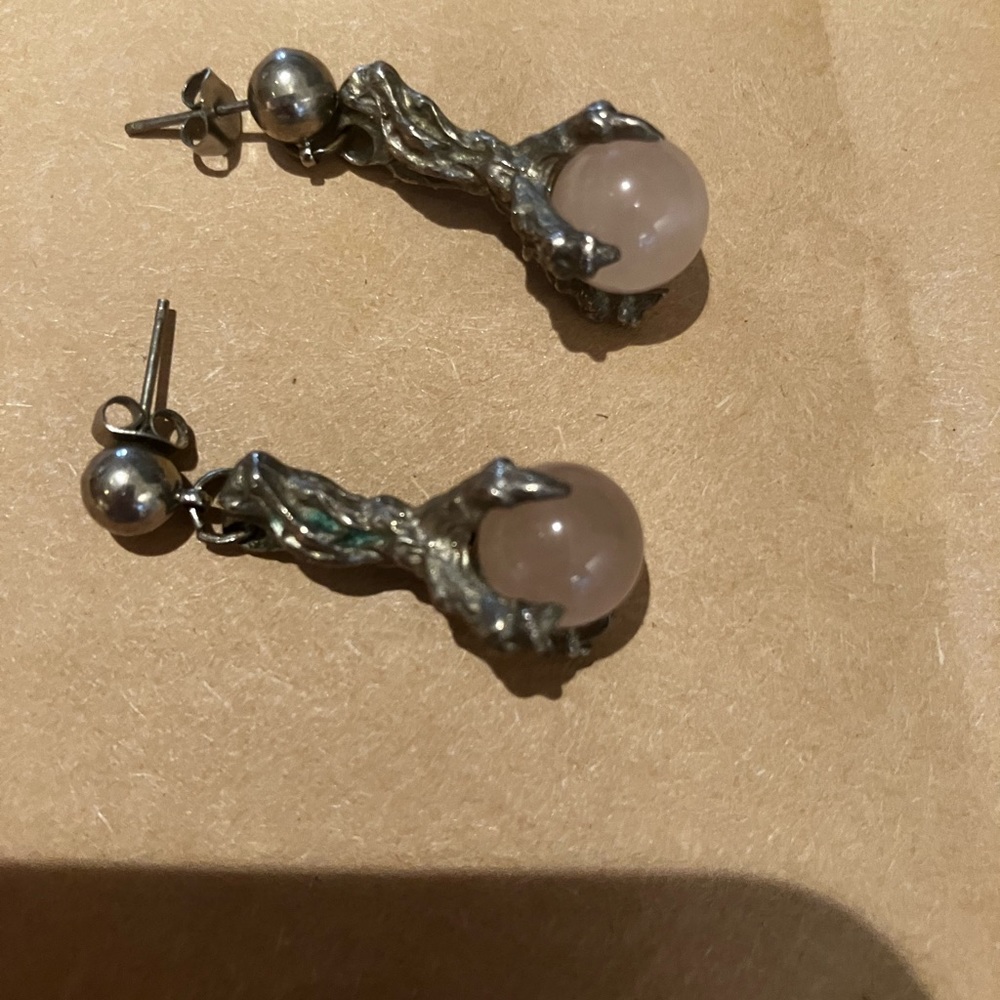 Handmade claw foot earrings